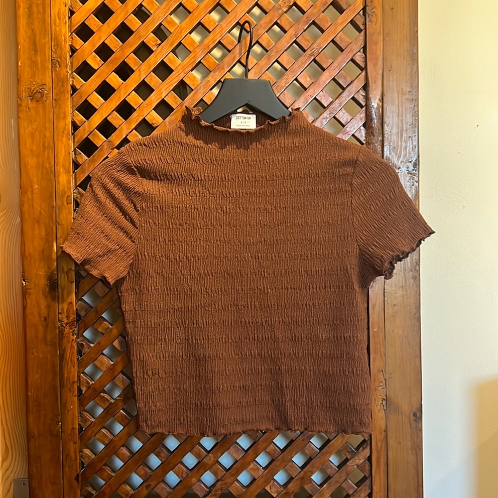 NEW Cotton On Alice Textured Short Sleeve Top